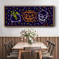 Neon Halloween Collection D - Floater Framed Canvas Print
