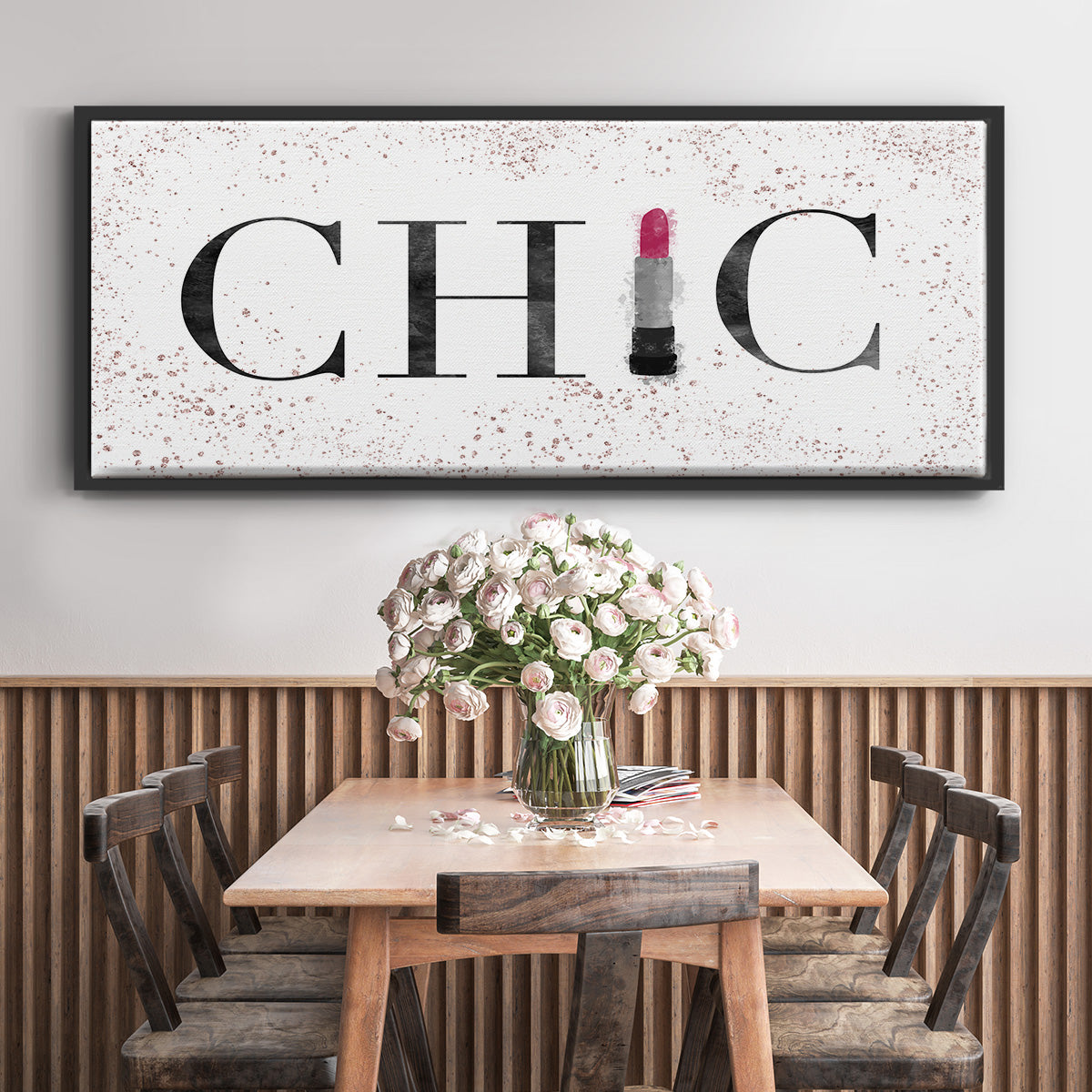 Chic - Floater Framed Canvas Print