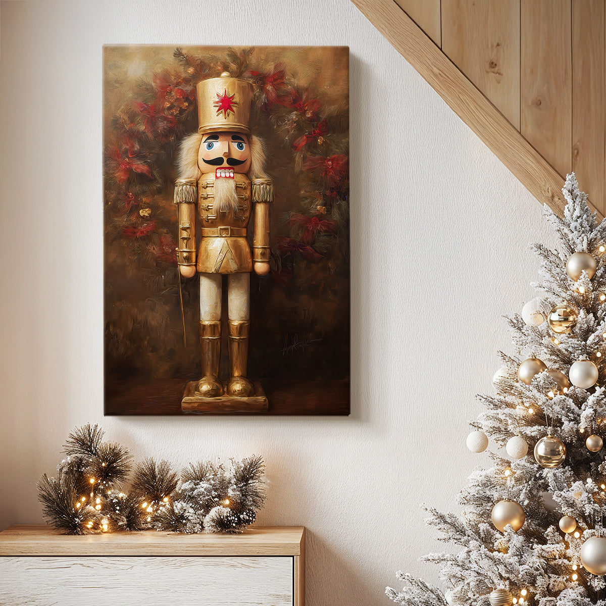 Amber Blessing of Nativity - Canvas Art Print
