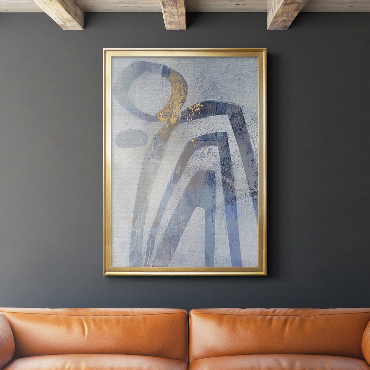 Linx IV - Modern Framed Canvas Print