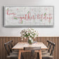 Holidays Gather - Floater Framed Canvas Print