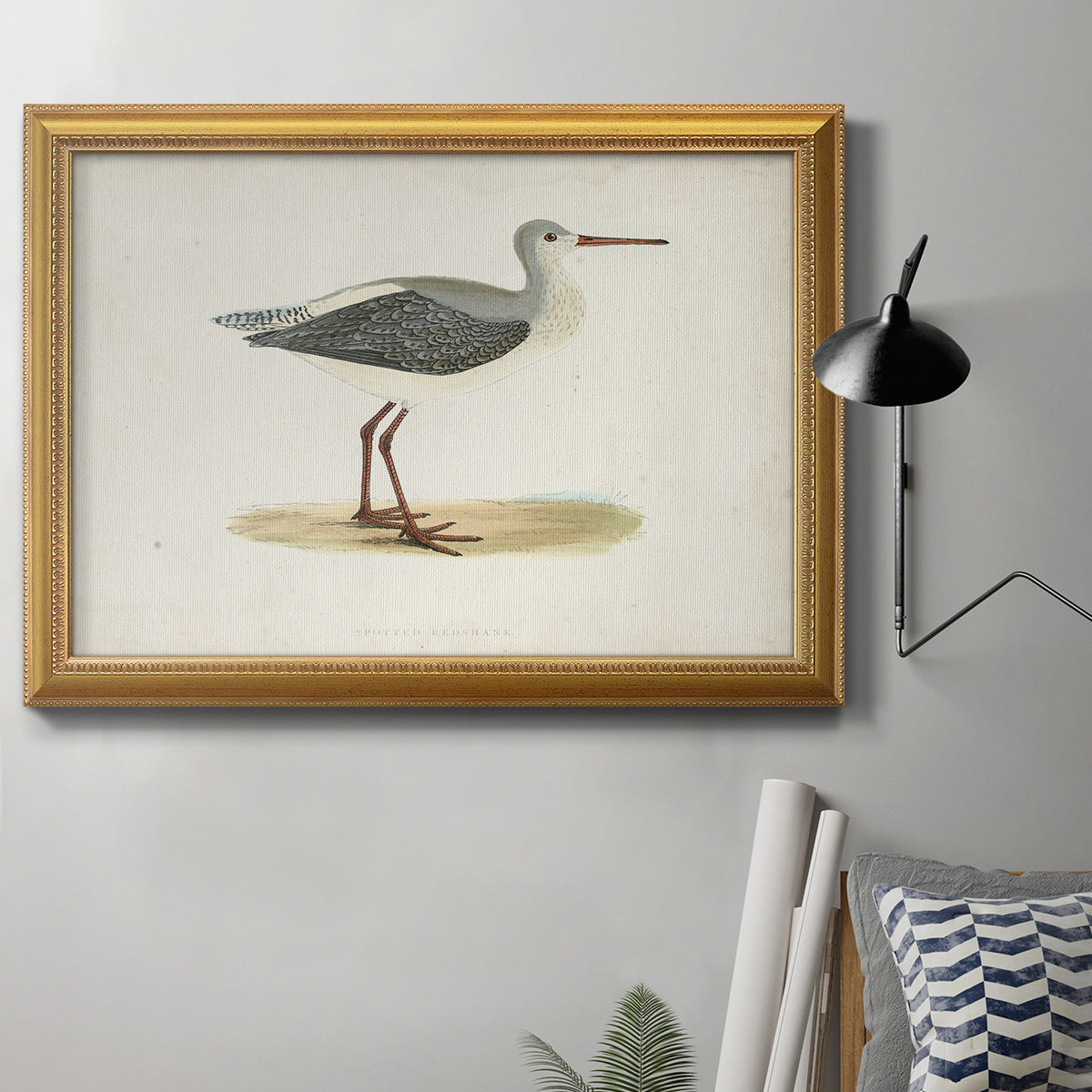 Morris Sandpipers I Premium Framed Canvas- Ready to Hang