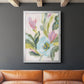 Floral Breeze Fresco  II - Modern Framed Canvas Print