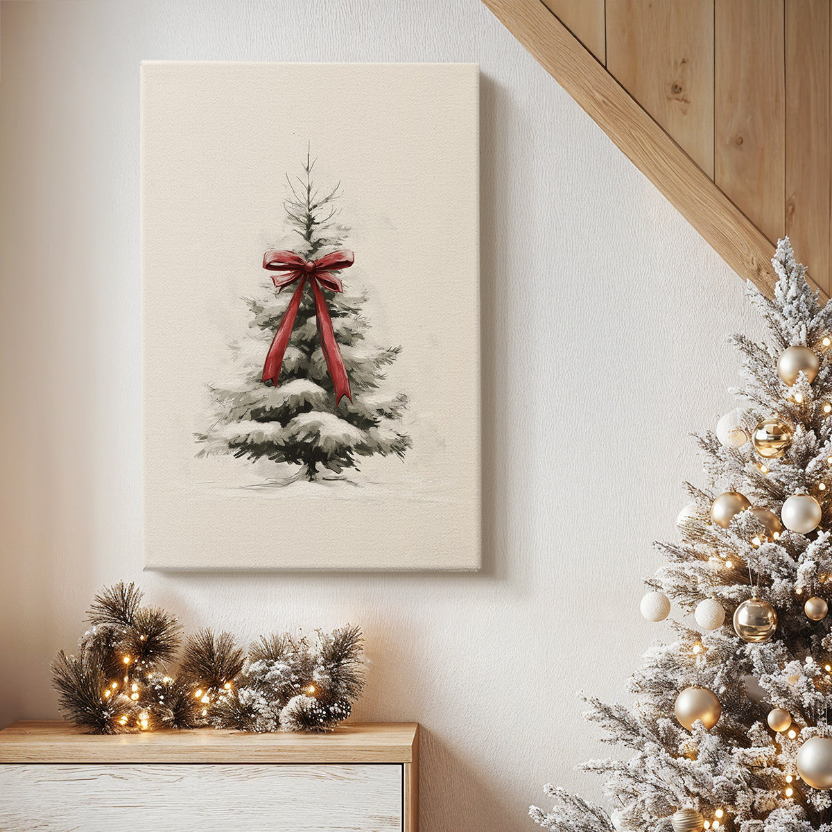 Frostlit Morning at Night - Canvas Art Print