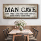 Man Cave Good Times - Floater Framed Canvas Print
