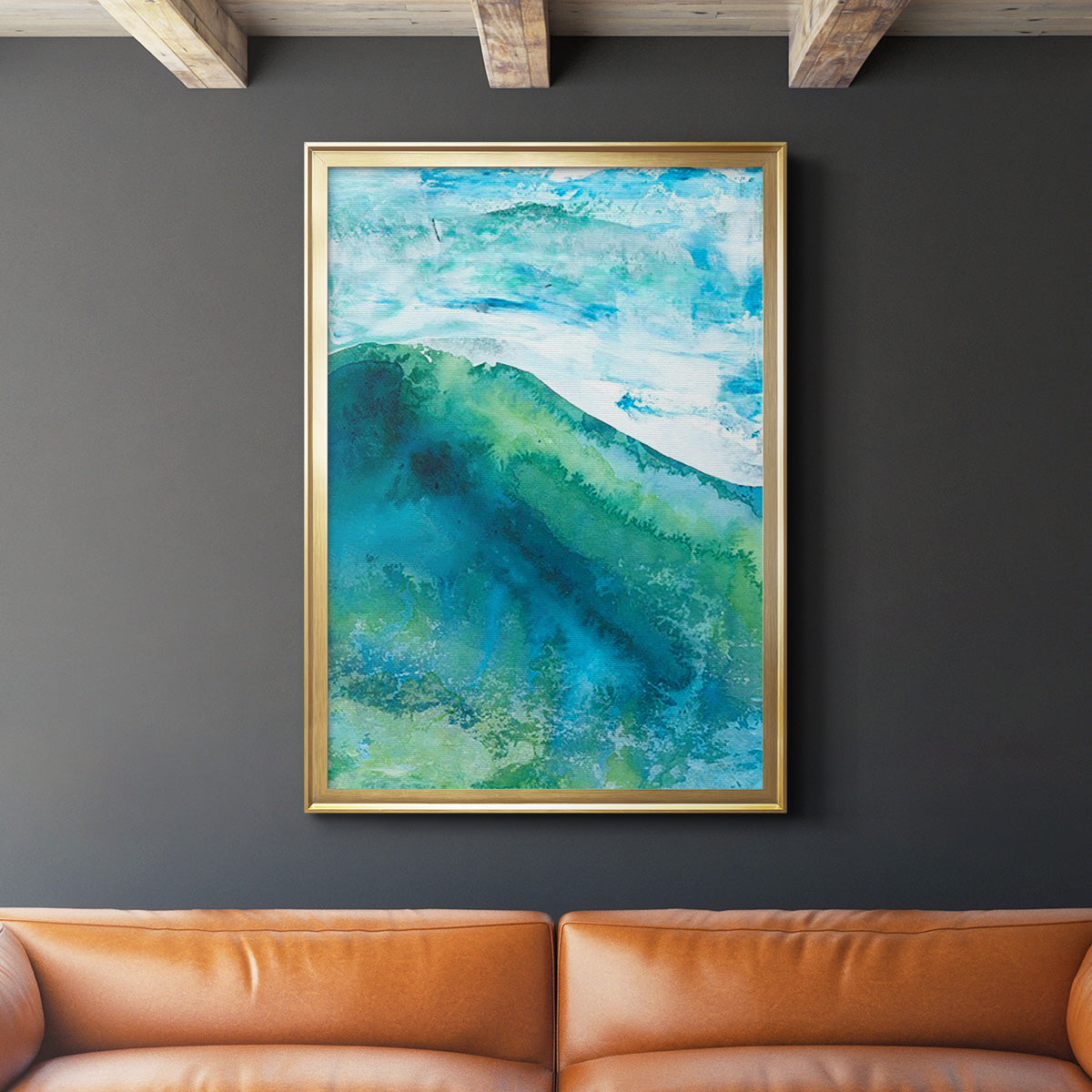 New Air I - Modern Framed Canvas Print