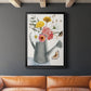 Watering Can Bouquet II - Modern Framed Canvas Print