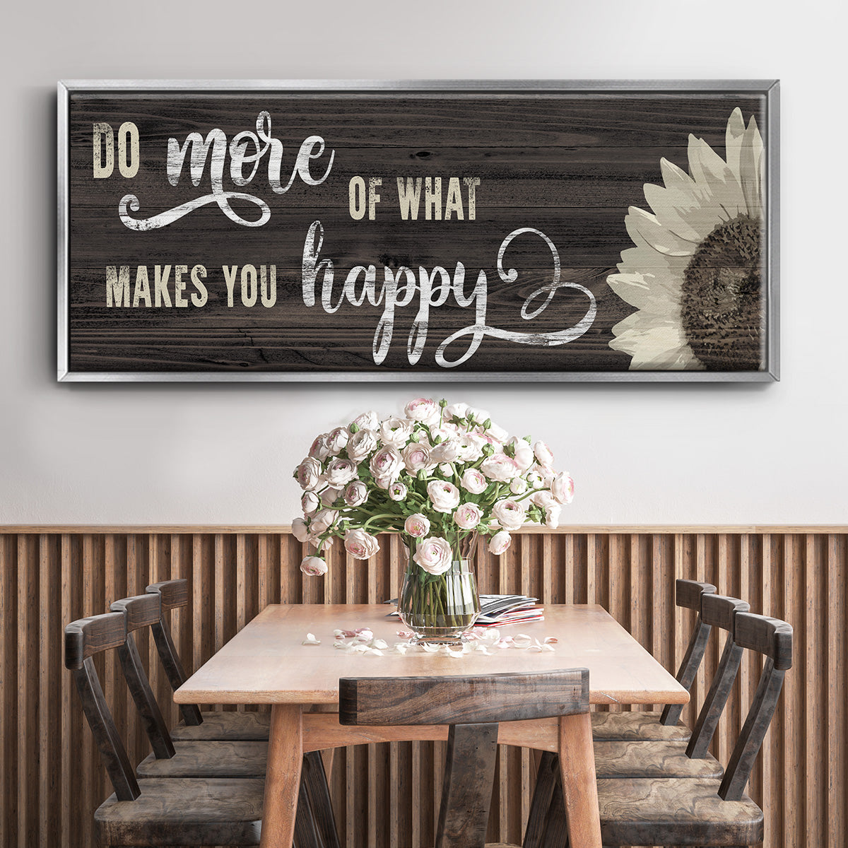 Makes You Happy - Floater Framed Canvas Print