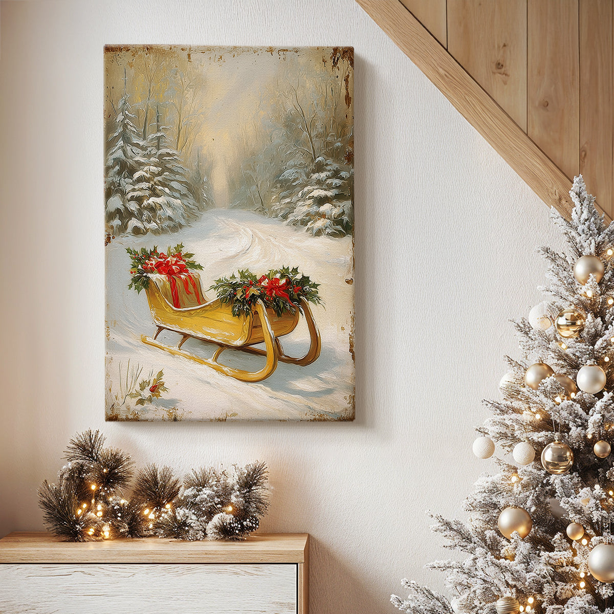 Gilded Night at Midnight - Canvas Art Print