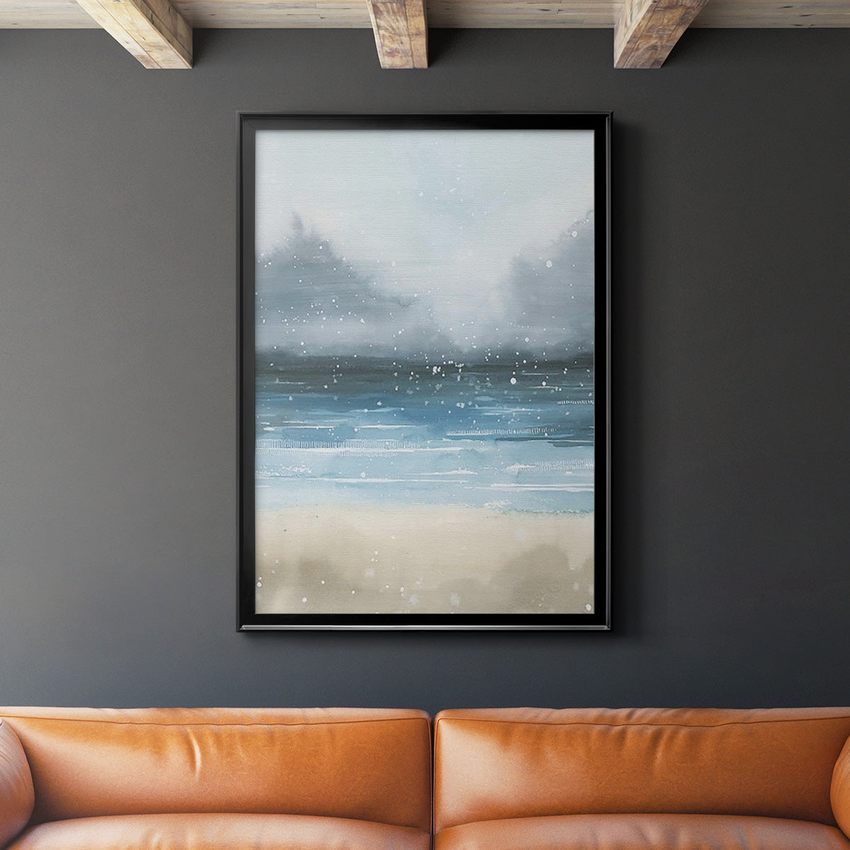 Stars and the Sea II - Modern Framed Canvas Print