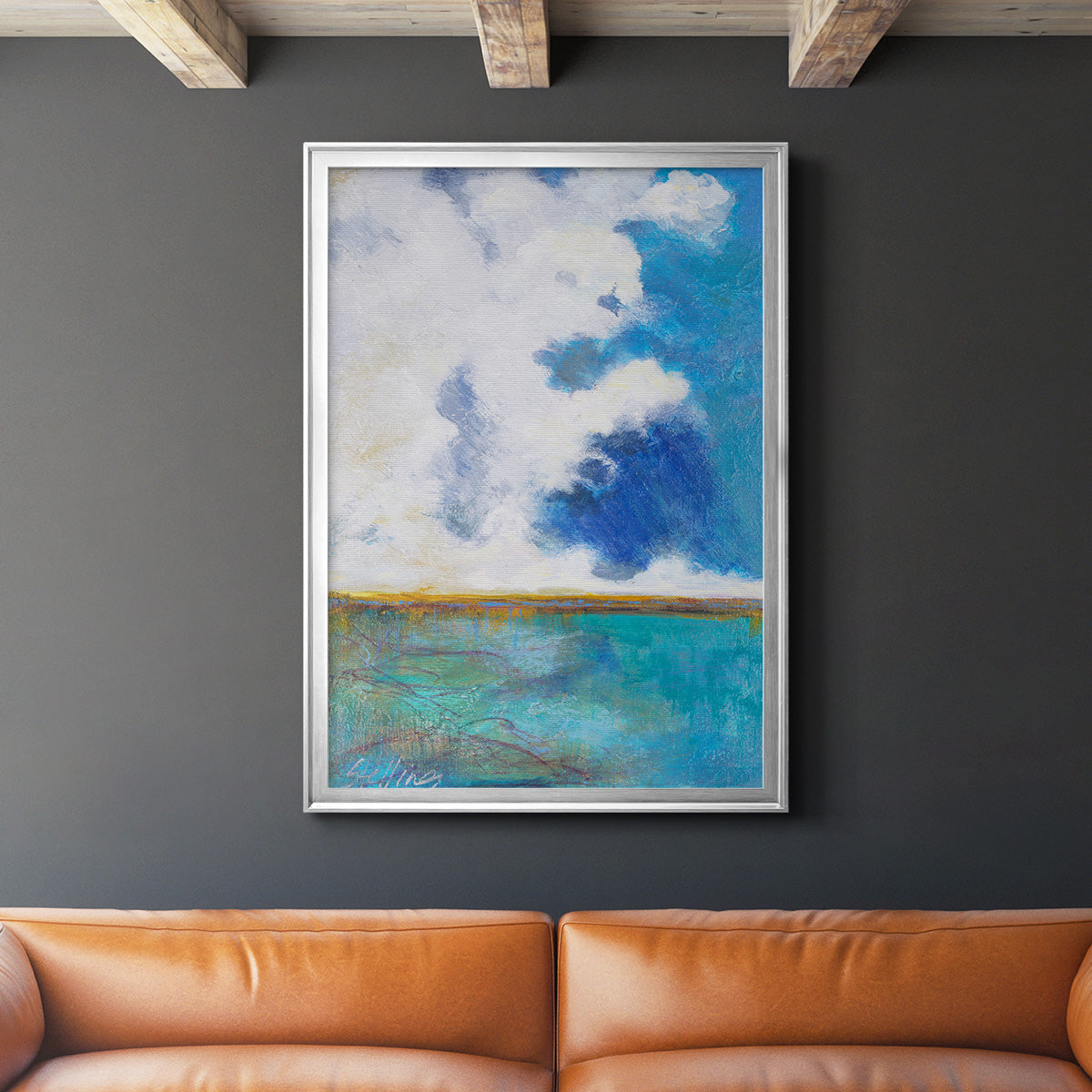 Mistrall - Modern Framed Canvas Print