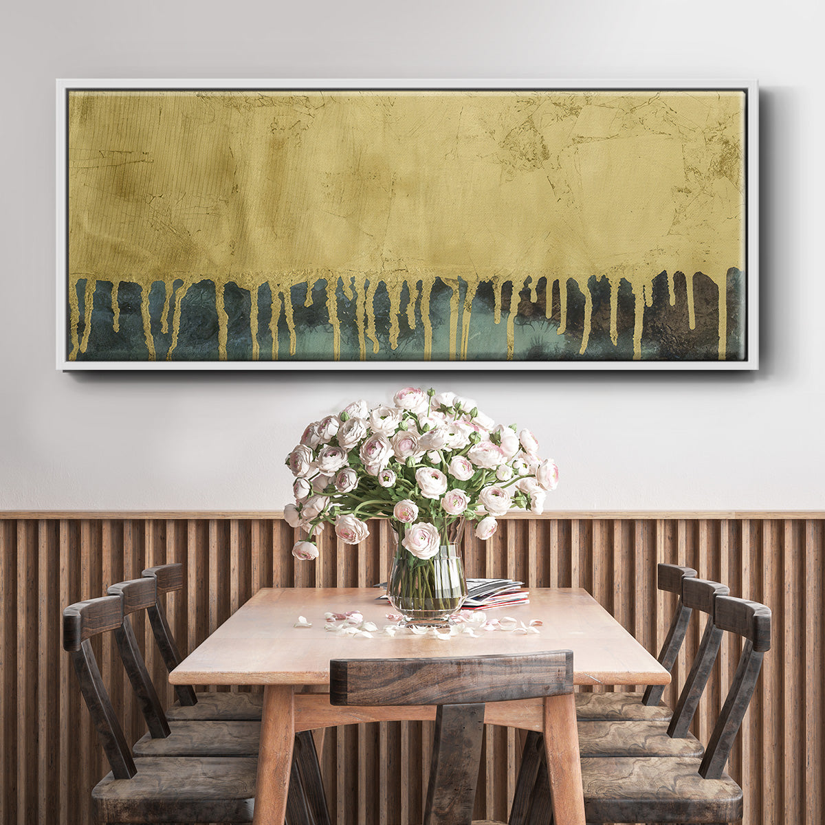 Aquafer II - Floater Framed Canvas Print