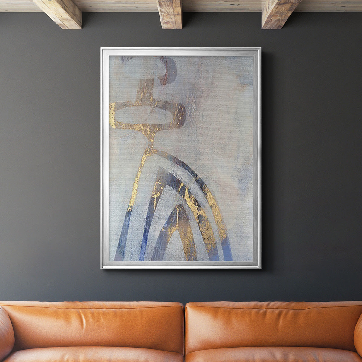 Linx III - Modern Framed Canvas Print