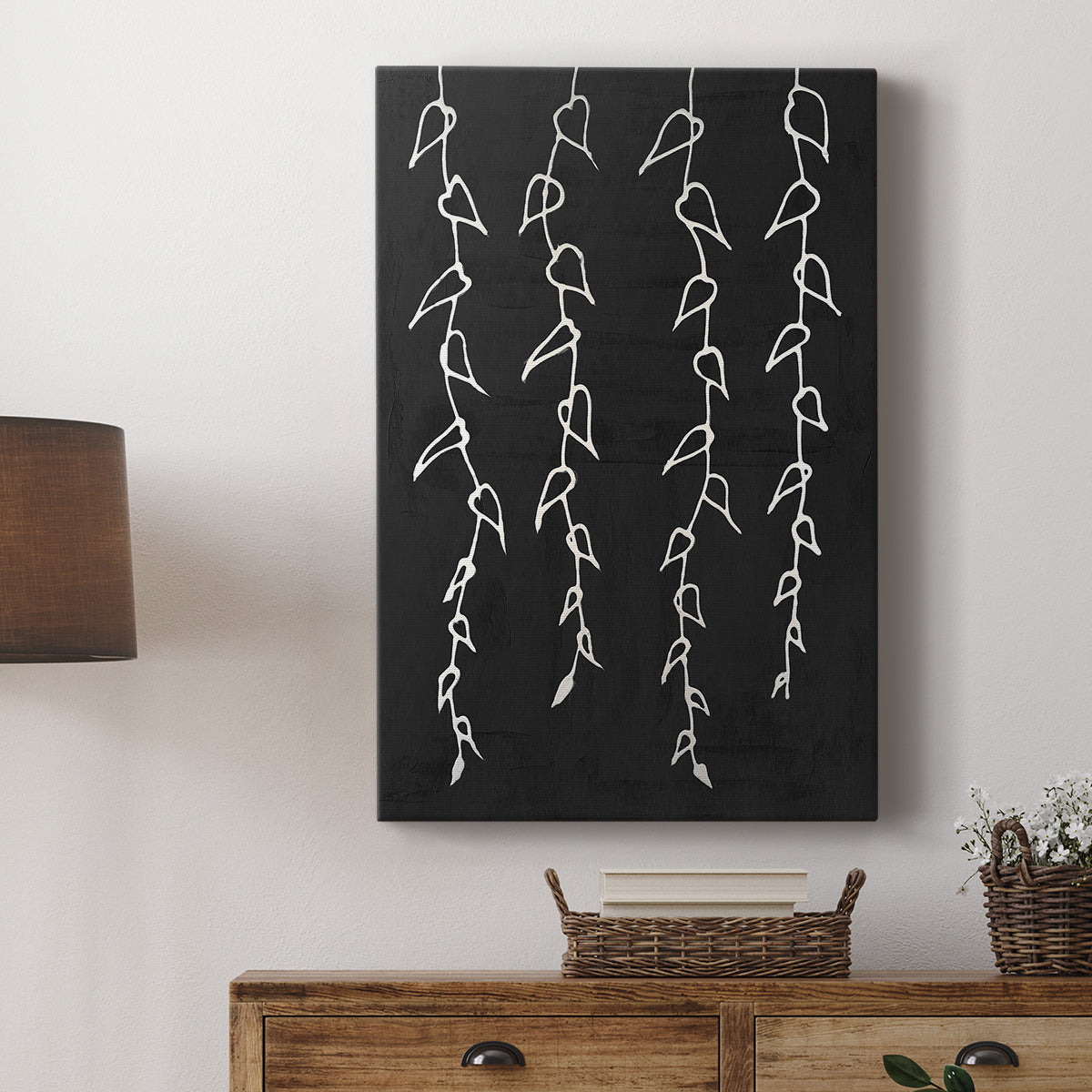 Ivory Vines II - Canvas Art Print