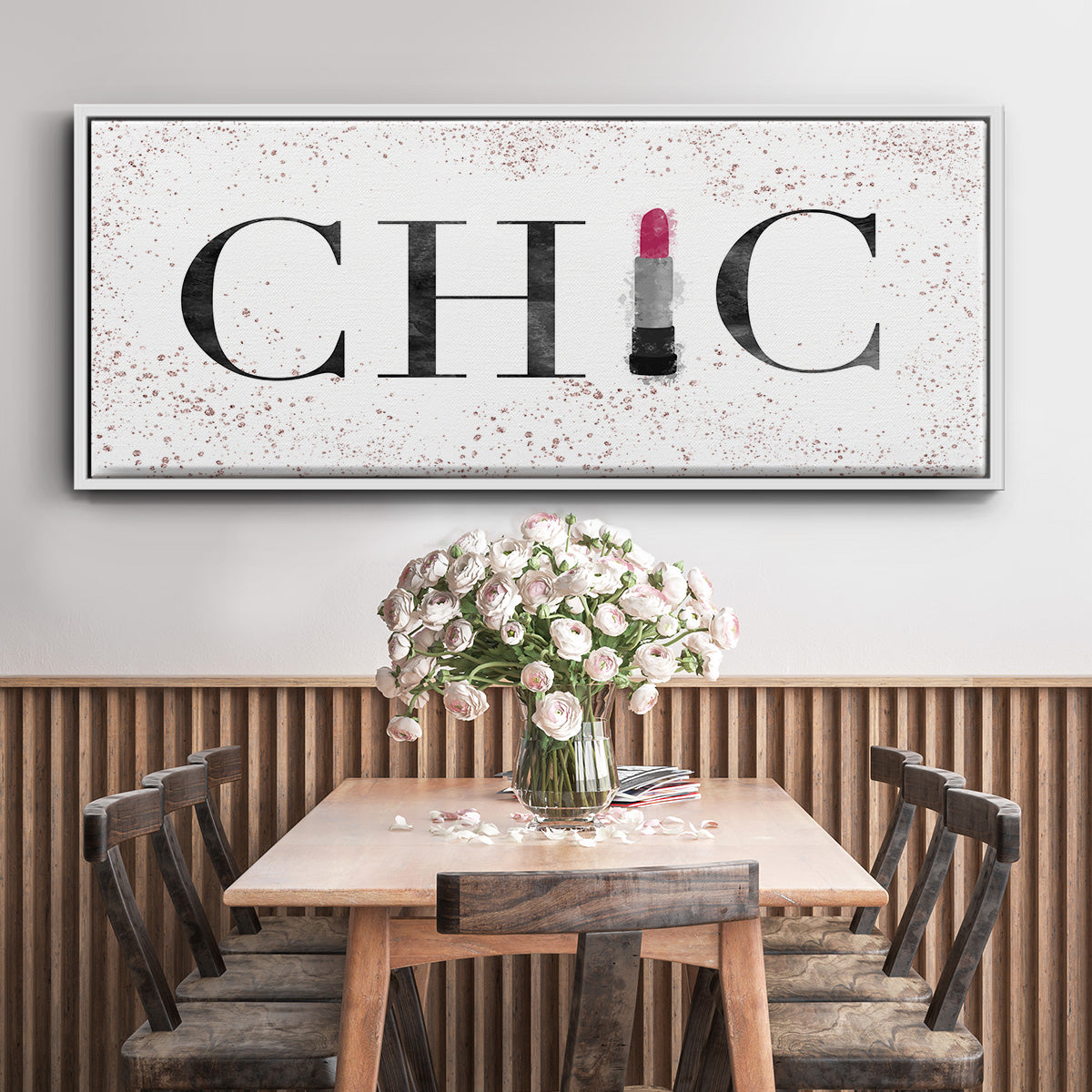 Chic - Floater Framed Canvas Print