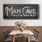 Man Cave - Floater Framed Canvas Print