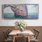 The Manneport at High Tide, 1885 - Floater Framed Canvas Print