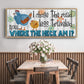 The Road Less - Floater Framed Canvas Print