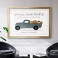 Fresh Sunflowers Truck - Modern Framed Art Print