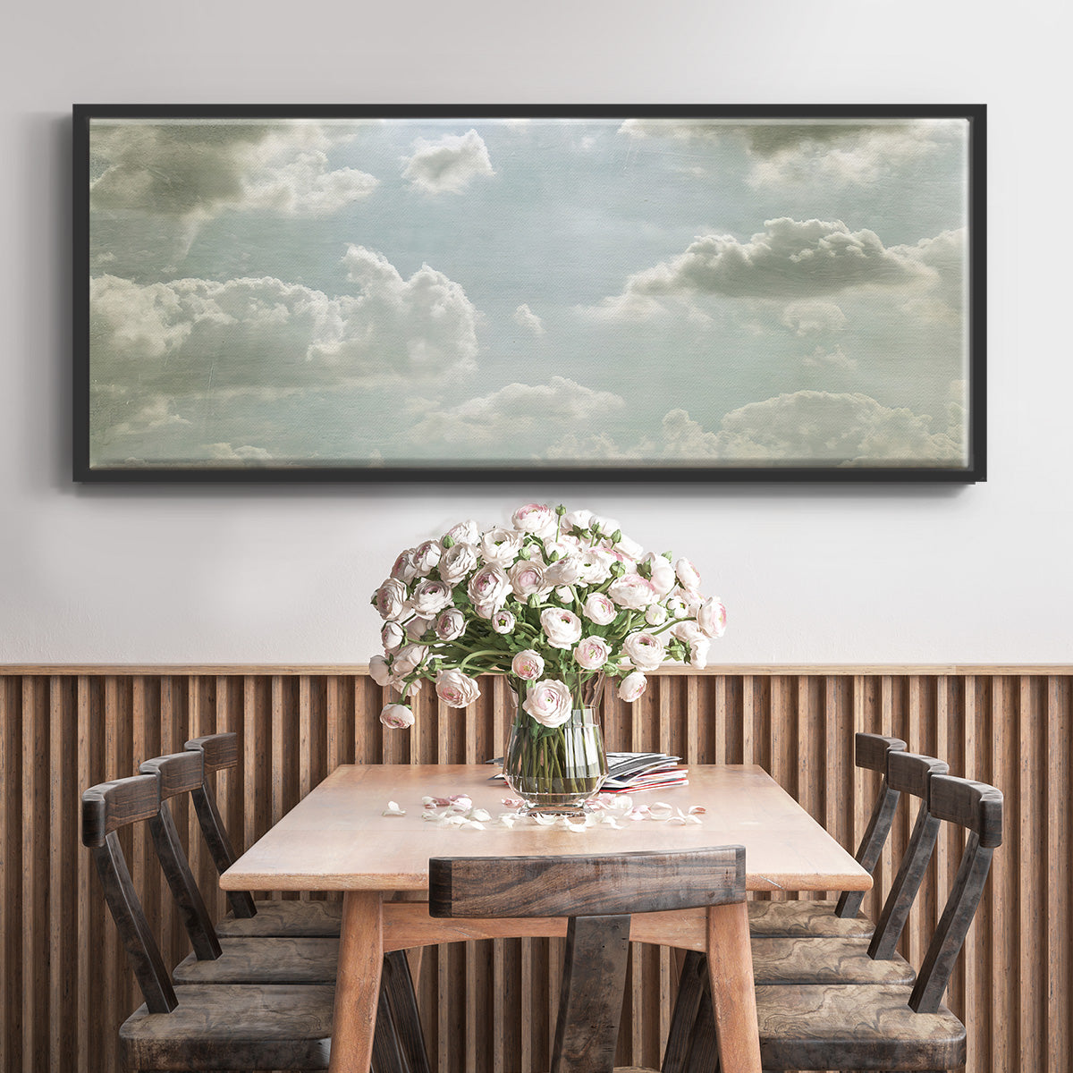 Sky Scrapers III - Floater Framed Canvas Print