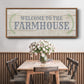 Welcome to the Farmhouse - Floater Framed Canvas Print