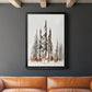 Rustic Evergreens II - Modern Framed Canvas Print