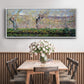 The Banks of the River Epte in Springtime, 1885 - Floater Framed Canvas Print