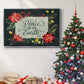 Bright Christmas Night  II - Framed Gallery Wrapped Canvas in Floating Frame