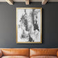 Graphite Abstract III - Modern Framed Canvas Print