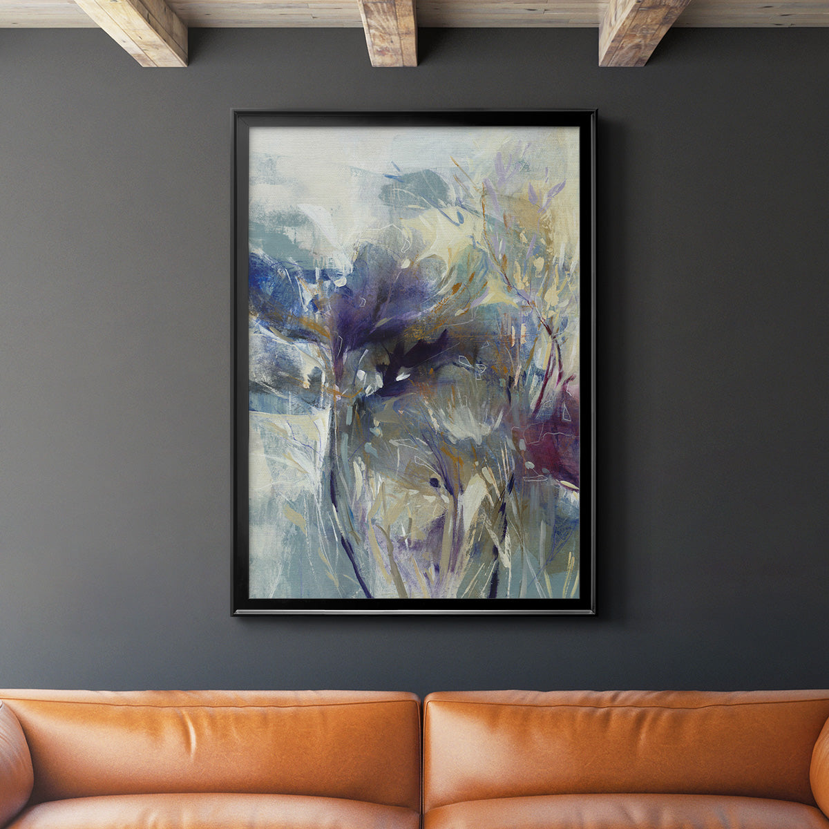 Meadow Saffron I - Modern Framed Canvas Print