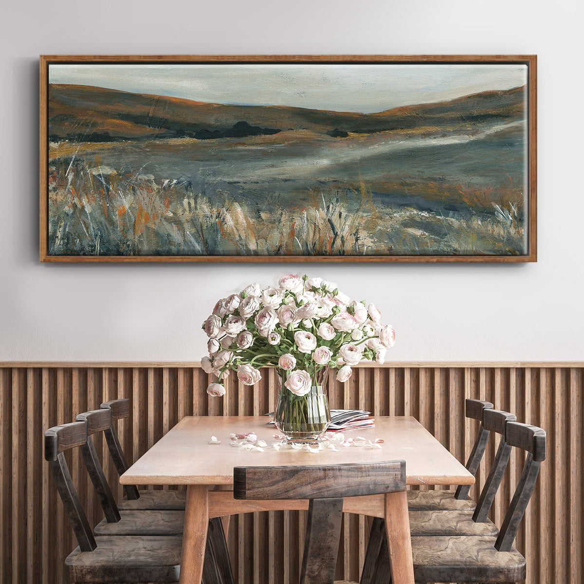 Copper Sunset - Floater Framed Canvas Print