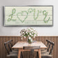 Shiplap Vines Love - Floater Framed Canvas Print