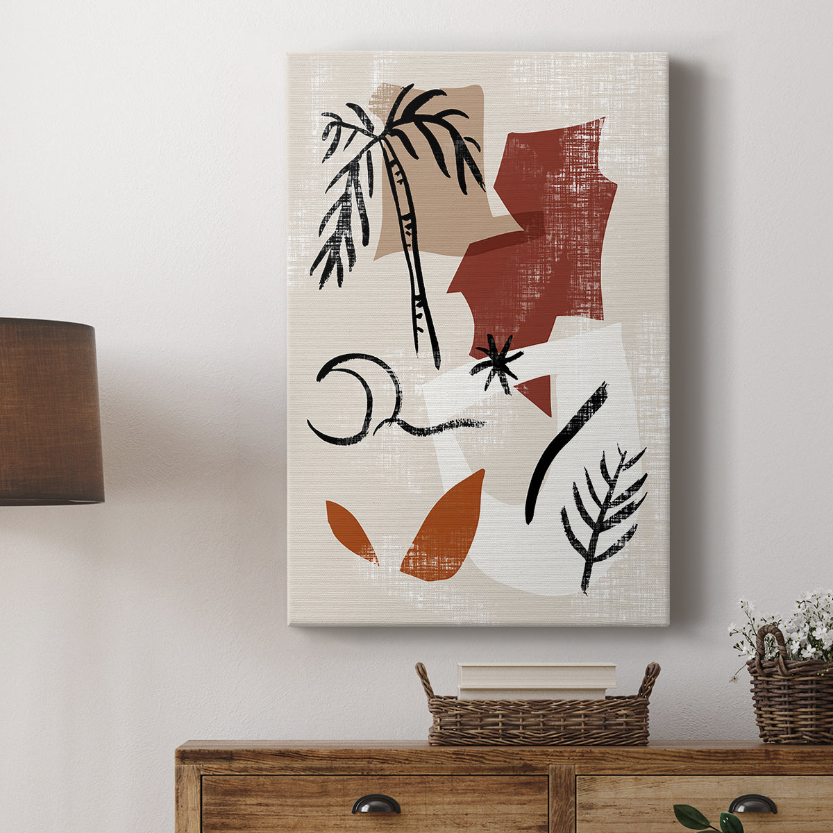 Soft Palms I - Canvas Art Print