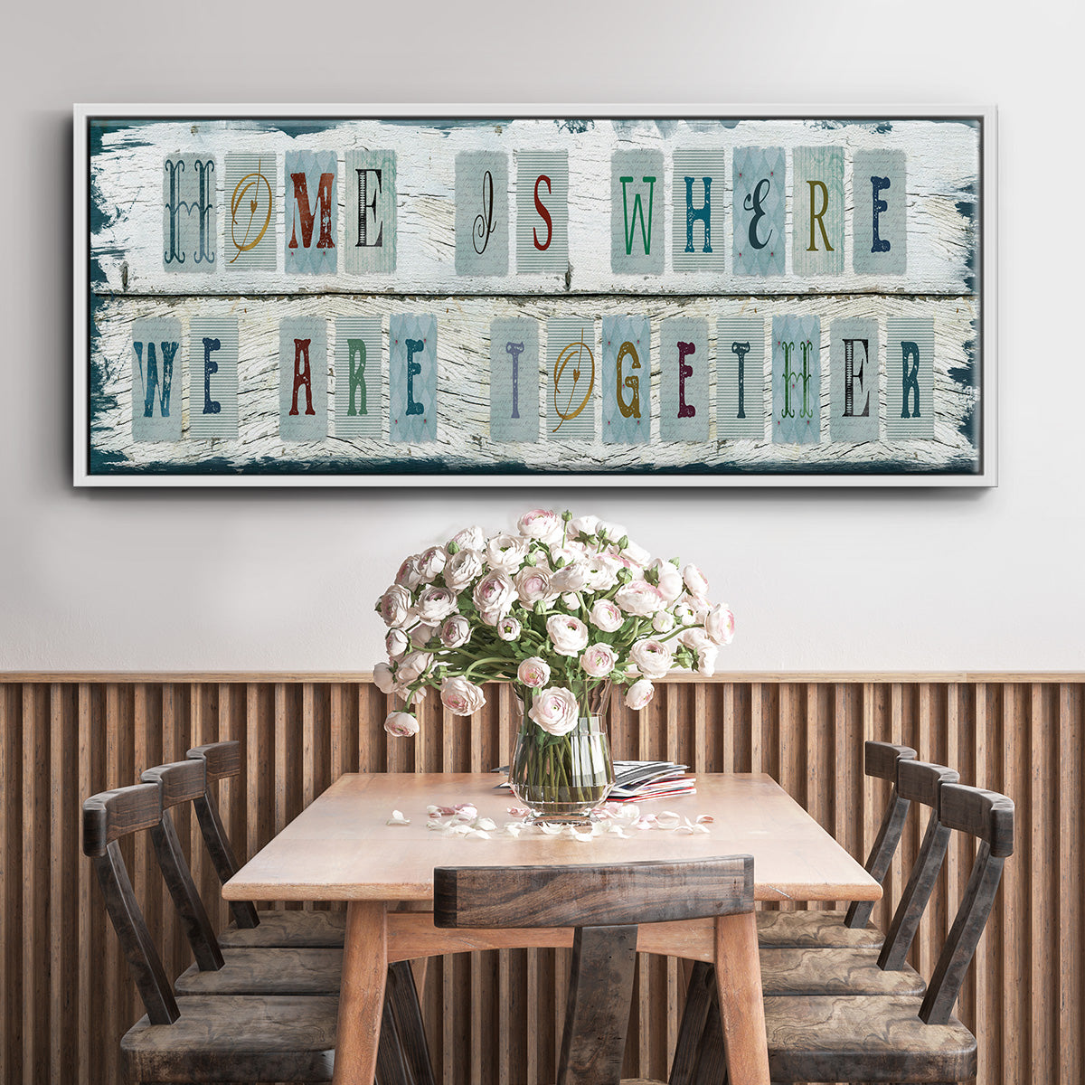 We Are Together - Floater Framed Canvas Print