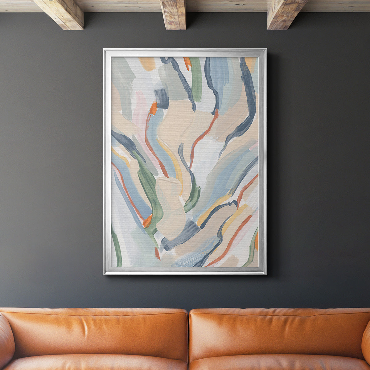 Pour Monsieur - Modern Framed Canvas Print