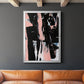 Black & Blush I - Modern Framed Canvas Print