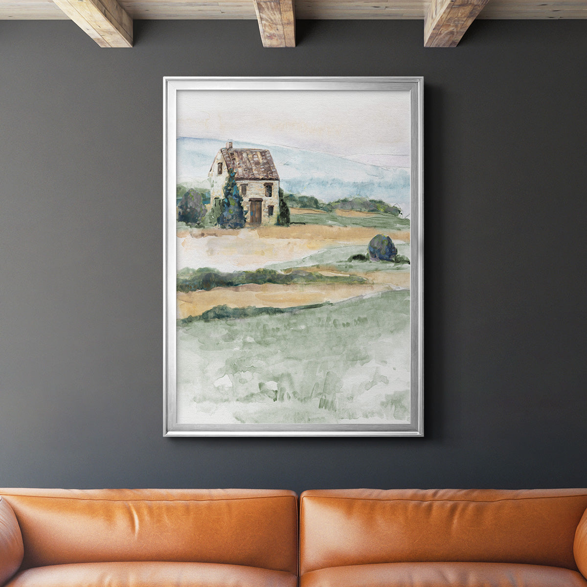 On the Countryside I - Modern Framed Canvas Print