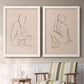 Sketched Pose I - Premium Framed Canvas 2 Piece Set - Ready to Hang