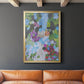 Iris Garden - Modern Framed Canvas Print