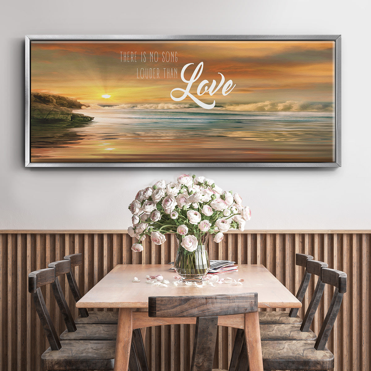 Louder Than - Floater Framed Canvas Print