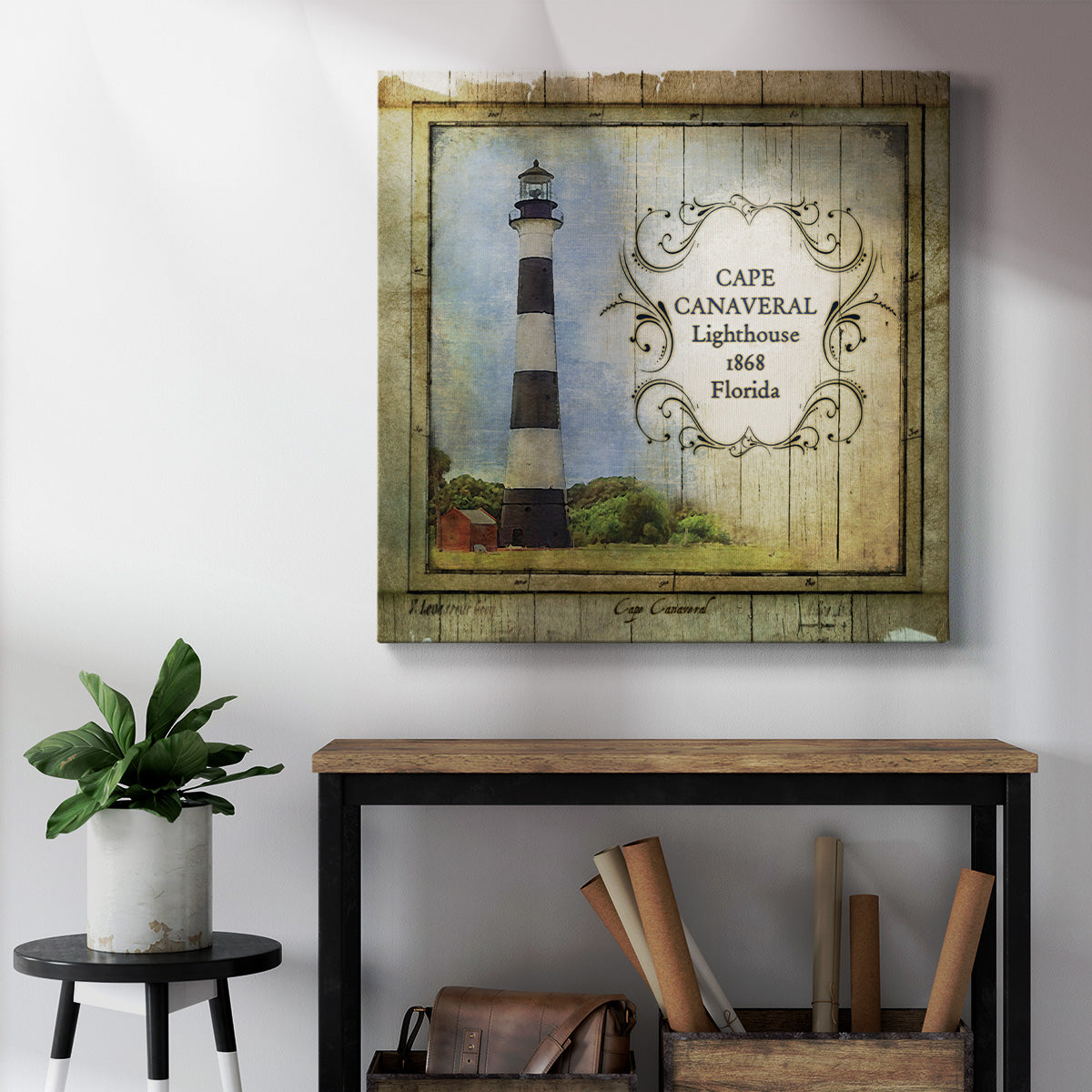 Florida Lighthouse II-Premium Gallery Wrapped Canvas - Ready to Hang