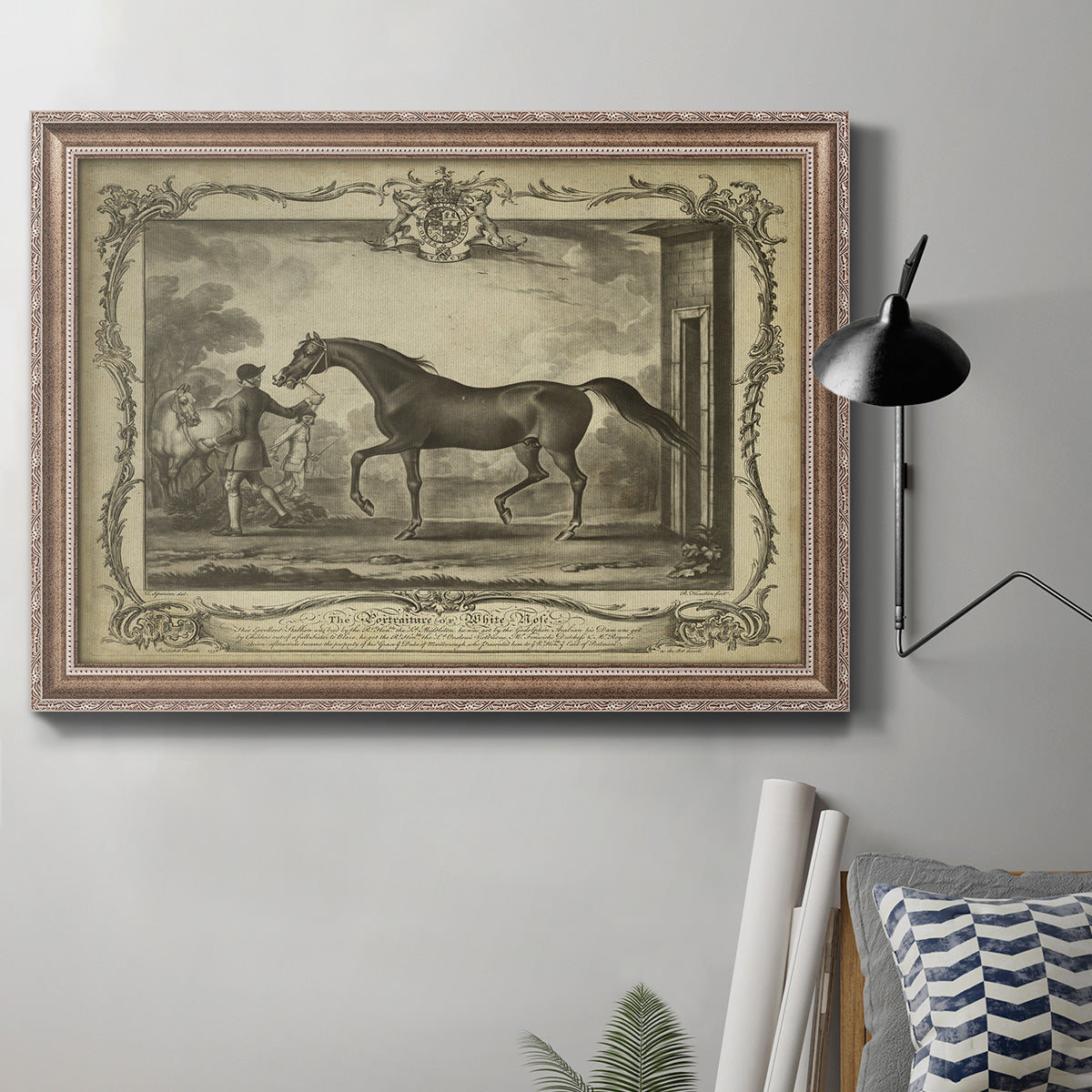 Distinguished Horses IV Premium Framed Canvas- Ready to Hang