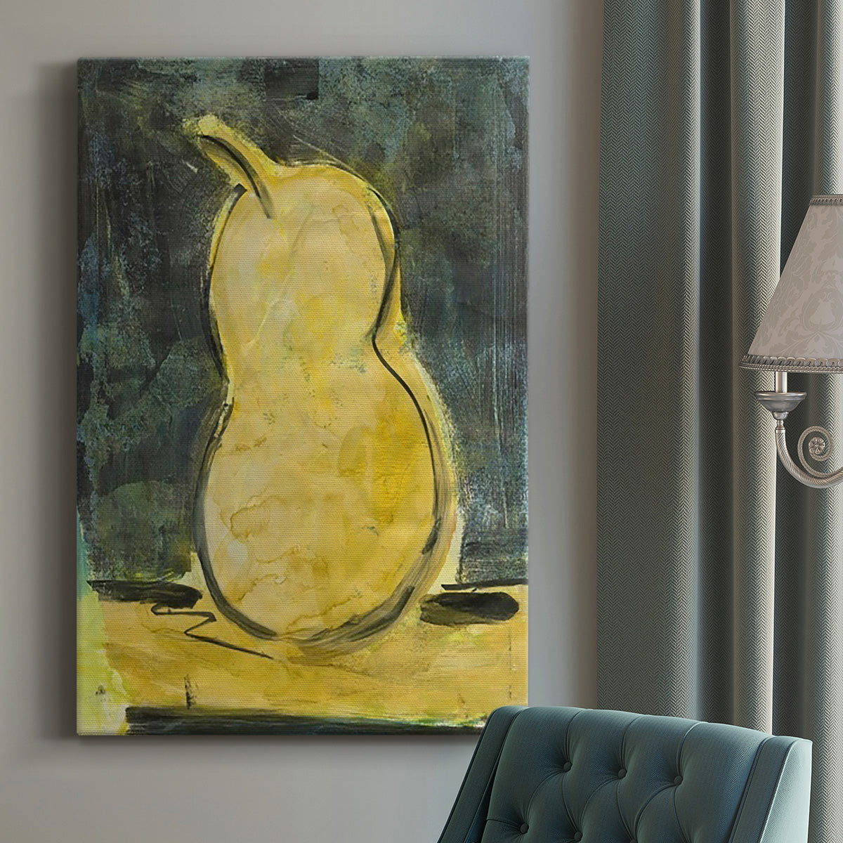 Urban Pear I Premium Gallery Wrapped Canvas - Ready to Hang