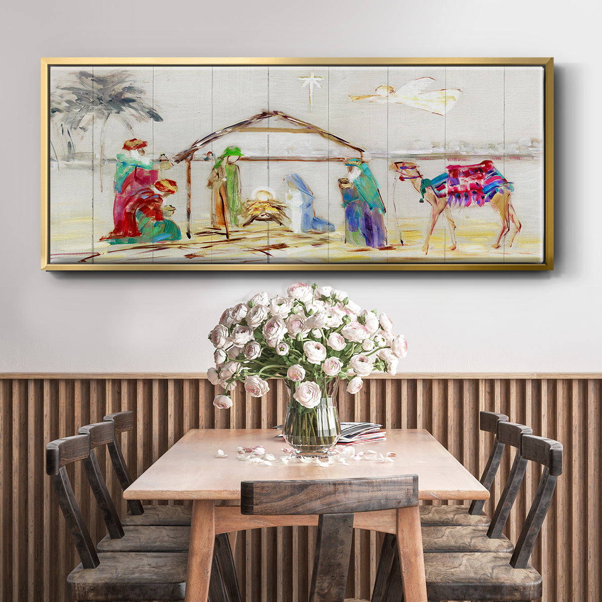 Nativity - Floater Framed Canvas Print