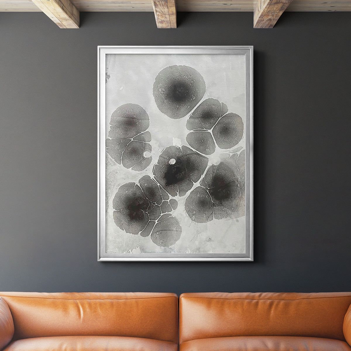 Marbling V - Modern Framed Canvas Print