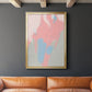 Blushing Abstract III - Modern Framed Canvas Print