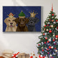 Christmas Labradors, Three Kings - Floater Framed Canvas Print