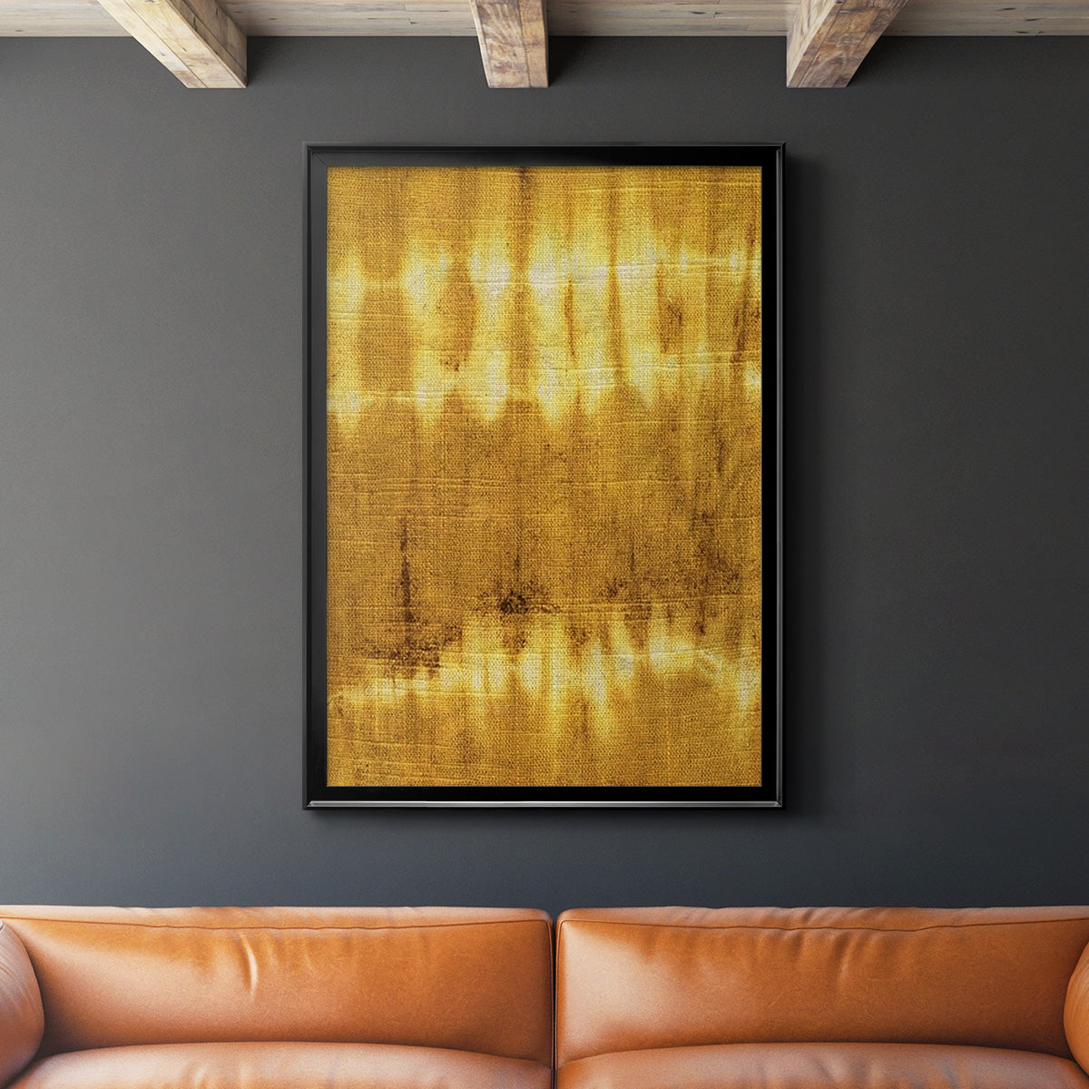 Turmeric Sunrise IV - Modern Framed Canvas Print