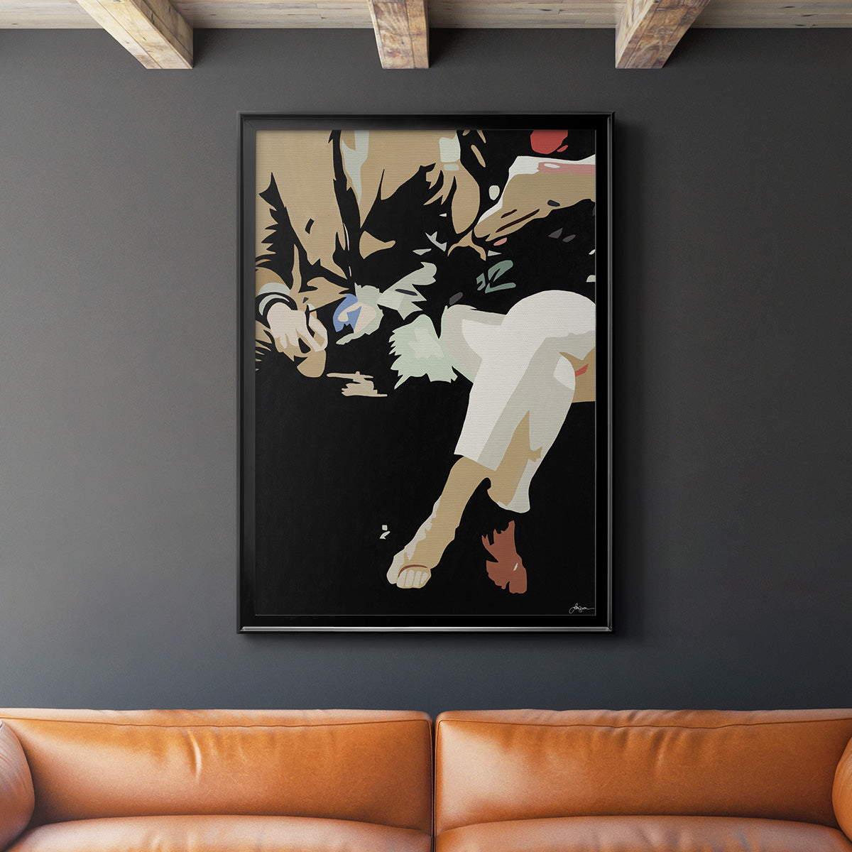 Them #4 -  Framed Canvas Print