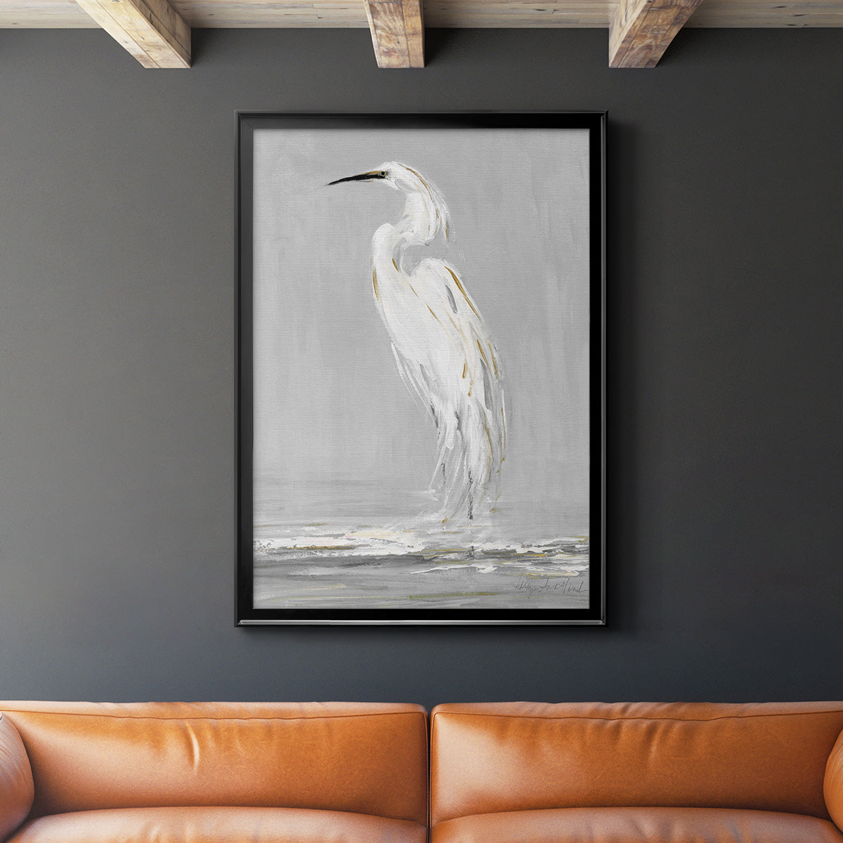 Coast Watching II - Modern Framed Canvas Print